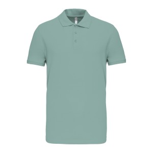 POLO PIQUÉ HOMEM M/M 3 BOT VERDE PASTEL K239